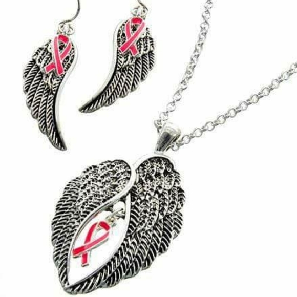 💞Breast Cancer Awareness💞 Angel Wings Set - Picture 3 of 4